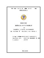 Nghiên cứu xây dựng website quản lý hoạt động câu lạc bộ tin học 