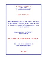 Luận văn Thạc sĩ Khoa học kinh tế: Hoàn thiện công tác quản lý vốn đầu tư xây dựng công trình hạ tầng giao thông tại Ban QLDA khu vực chuyên ngành GTVT tỉnh Quảng Bình