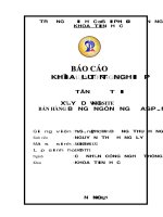 Xây dựng website bán hàng online bằng ngôn ngữ ASP NET 