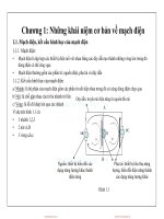 Bài giảng Mạch điện tử - Chương 1: Những khái niệm cơ bản về mạch điện