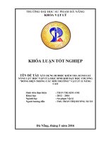 Xây dựng rubric kiểm tra đánh giá năng lực học tập của học sinh khi dạy học chương dòng điện trong các môi trường vật lý 11 nâng cao 