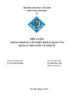Chứng minh sự cần thiết khách quan của quản lý nhà nước về kinh tế