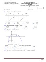 onluyen vn đề thi thử THPT quốc gia 2021 môn toán THPT quang hà có đáp án
