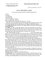 KIEM DIEM CA NHAN v thuc hien nghi quyet lan thu 4BCHTW Dang khoa XI