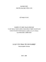 Nghiên cứu hiện trạng phân bố và kỹ thuật nhân giống nhằm phát triển nguồn gen loài cây quao (dolichandrone spathacea (l f) k  schum) tại tỉnh thừa thiên huế 