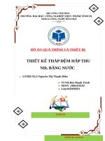 Thiết kế tháp đệm hấp thu NH3 bằng nước