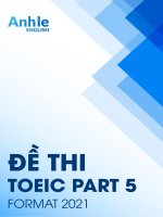 REVIEW đề THI TOEIC PART 5   2021