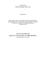 Thực trạng công tác giải phóng mặt bằng, bồi thường, hỗ trợ khi nhà nước thu hồi đất tại dự án đường vành đai cứu hộ cứu nạn phía tây thành phố đông hà, tỉnh quảng trị  