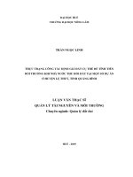 Thực trạng công tác định giá đất cụ thể để tính tiền bồi thường khi nhà nước thu hồi đất tại một số dự án ở huyện lệ thủy, tỉnh quảng bình  