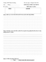 Kiem tra 15 phut tap trung HKII