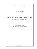 Tội cho vay lãi nặng trong giao dịch dân sự từ thực tiễn tỉnh bắc ninh 