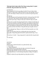 Tiểu luận Kinh tế phát triển đề tài Tăng trưởng kinh tế và phát triển bền vững nền kinh tế của Việt Nam