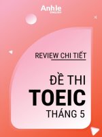 REIVEW CHI TIẾT đề THI TOEIC THÁNG 5