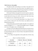 Tieu luan mon hoc Thiết kế bài toán và thực nghiệm