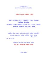 Sử dụng kỹ thuật pcr trong chẩn đoán bệnh tôm chết sơm và đề xuất biện pháp phòng trị  