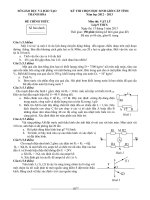 De thi HSG lop 9 tinh Thanh Hoa mon Vat ly Nam hoc1213