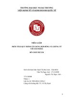 TIỂU LUẬNPHÂN TÍCH QUY TRÌNH XÂY DỰNG HỢP ĐỒNG VÀ CHỨNG TỪVỚI SẢN PHẨM:ĐỒ CHƠI TRẺ EM