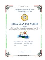 Nâng cao năng lực toán học cho học sinh lớp 4 thông qua hệ thống bài tập vận dụng sáng tạo 