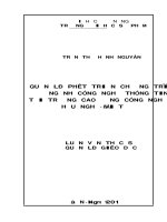 Quản lý phát triển chương trình đào tạo ngành công nghệ thông tin tại trường cao đẳng công nghệ thông tin hữu nghị việt hàn 