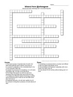 Crossword idioms xinh xinh từ blog của mình