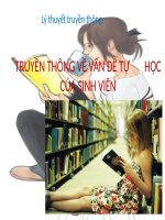 Lý thuyết truyền thông: TRUYỀN THÔNG VỀ VẤN ĐỀ TỰ HỌC CỦA SINH VIÊN