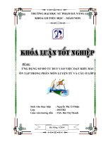 Ứng dụng sơ đồ tư duy vào việc dạy kiểu bài ôn tập trong phân môn luyện từ và câu ở lớp 5 