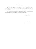 Thực trạng sử dụng đất và sinh kế của người dân tái định cư khi xây dựng thủy điện bình điền, tỉnh thừa thiên huế  