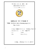 Thiết kế bài dạy e learning trong dạy học toán ở tiểu học 