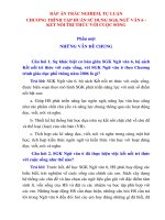 KNTT đáp án tập huấn SGK ngữ văn 6 