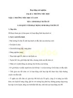 Giáo án hoạt động trải nghiệm lớp 1 sách cánh diều cả năm