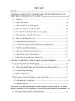 Lập kế hoạch định vị, bày trí mặt bằng dịch vụ và xây dựng quy trình cung ứng dịch vụ của doanh nghiệp mesa coffee and book 