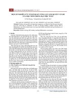 Một số nghiên cứu về đánh giá năng lực giải quyết vấn đề của học sinh trong dạy học toán