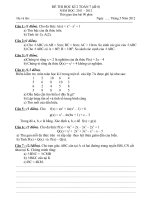De DA KT HKI toan 7