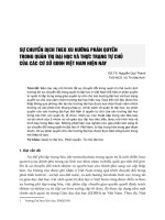 Sự chuyển dịch theo xu hướng phân quyền trong quản trị đại học và thực trạng tự chủ của các cơ sở GDĐH Việt Nam hiện nay