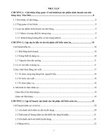 Lập dự án đầu tư và kế hoạch tổ chức vận hành bộ phận chế biến món ăn tại nhà hàng chay tâm đức 