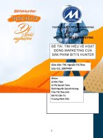 Tìm hiểu về hoạt động Marketing của sản phẩm Biti’s Hunter