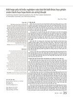 Kết hợp yếu tố trắc nghiệm vào bài thi kết thúc học phần môn hình học họa hình và vẽ kỹ thuật