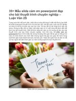 35+ Mẫu slide cảm ơn powerpoint đẹp cho bài thuyết trình chuyên nghiệp – Luận Văn 2S