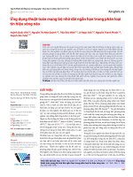 Ứng dụng thuật toán mạng bộ nhớ dài ngắn hạn trong phân loại tín hiệu sóng não 