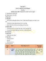 Giáo án môn hoạt động trải nghiệm lớp 1 sách chân trời sáng tạo   cả năm