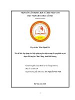 Áp dụng các biện pháp ngăn chặn trong tố tụng hình sự từ thực tiễn huyện cẩm giàng, tỉnh hải dương 