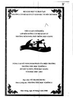 tiểu luận nâng cao kỹ năng đàm phán của hiệu trưởng trường tiểu học vị đông 4, huyện vị thủy, tỉnh hậu giang 