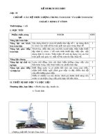 Kế hoạch bài dạy Toán 10 - Chủ đề: Các hệ thức lượng trong tam giác và giải tam giác