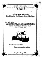 Nâng cao kỹ năng đàm phán của hiệu trưởng trường mẫu giáo đông phước xã đông phước huyện châu thành tỉnh hậu giang năm học 2020   2021 