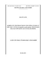 Luận văn thạc sĩ nghiên cứu tập tính sử dụng vùng sống của hai cá thể voọc cát bà (trachypithecus poliocephalus trouessart, 1911) tại vườn quốc gia cát bà, hải phòng​ 