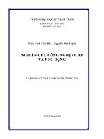 NGHIÊN CỨU CÔNG NGHỆ OLAP VÀ ỨNG DỤNG