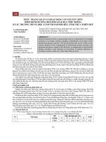 Thực trạng quản lí hoạt động tổ chuyên môn theo định hướng đổi mới giáo dục phổ thông ở các trường trung học cơ sở Thành phố Huế, tỉnh Thừa Thiên Huế