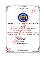 Kiểm toán các khoản mục doanh thu bán hàng và cung cấp dịch vụ trong kiểm toán báo cáo tài chính tại công ty trách nhiệm hữu hạn kiểm toán và kế toán aac 