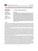 Thực trạng hành vi tuân thủ nội quy, quy chế của sinh viên một số Trường Đại học trên địa bàn Thành phố Hồ Chí Minh