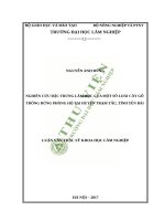 Luận văn thạc sĩ nghiên cứu đặc trưng lâm học của một số loài cây gỗ trồng rừng phòng hộ tại huyện trảm tấu, tỉnh yên bái​ 